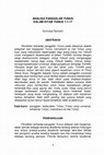 Research paper thumbnail of Analisa Panggilan Yunus Dalam Kitab Yunus 1:1-17