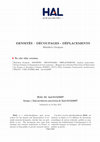 Research paper thumbnail of Densités – Découpages - Déplacements