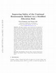 Research paper thumbnail of Improving safety of the continual reassessment method via a modified allocation rule