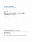 Research paper thumbnail of Information Systems Rollout for Knowledge Management at the ABS