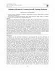 Research paper thumbnail of Attitudes of Prospective Teachers towards Teaching Profession