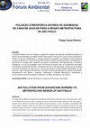 Research paper thumbnail of Poluição Atmosférica Advinda De Queimadas De Cana-De-Açúcar Para a Região Metropolitana De São Paulo