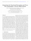 Research paper thumbnail of Efficient functional encryption and proxy re-cryptography for secure public cloud data sharing