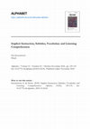 Research paper thumbnail of Implicit Instruction, Subtitles, Vocabulary, and Listening Comprehension