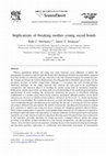 Research paper thumbnail of Implications of breaking mother–young social bonds