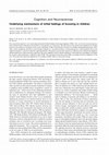 Research paper thumbnail of Blackwell Publishing Ltd Cognition and Neurosciences Underlying mechanisms of initial feelings of knowing in children