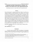 Research paper thumbnail of Competition and Risk Taking Behavior of Banks: New Evidence from Market Power and Capital Requirements