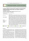 Research paper thumbnail of Evaluation of Different Land Preparation Techniques for Preparing Medium Textured Soil in Rice Production under Agro-Ecological Conditions of Sheikhupura-Pakistan