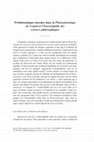 Research paper thumbnail of Problématiques morales dans la Phénoménologie de l'esprit et l' Encyclopédie des sciences philosophiques