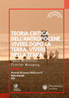 Research paper thumbnail of Teoria Critica Dell'Antropocene