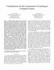 Research paper thumbnail of Visualizations for the Assessment of Learning in Computer Games