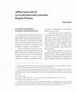 Research paper thumbnail of Jeffrey Sachs (2014). La era del desarrollo sostenible. En la senda del desarrollo sostenible: un debate inconcluso