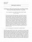 Research paper thumbnail of An Exploration of How the Foundations Intervention Influences Family-Professional Partnerships in Head Start: A Case Study