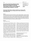 Research paper thumbnail of Examining Underlying Relationships Between the Supports Intensity Scale–Adult Version and the Supports Intensity Scale–Children’s Version