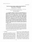 Research paper thumbnail of Trend assessment in climate variable by Mann Kendall test of Bastar district of Chhattisgarh