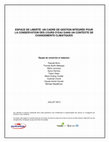 Research paper thumbnail of Espace de liberté: un cadre de gestion intégrée pour la conservation des cours d'eau dans un contexte de changements climatiques