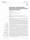 Research paper thumbnail of Commentary: Itsy Bitsy Spider…: Infants React with Increased Arousal to Spiders and Snakes