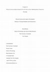 Research paper thumbnail of Physical Exercise and Cognitive Development: Influence of Training Modalities and Characteristics