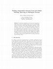 Research paper thumbnail of R.: Finding compromises between local and global ontology querying in multiagent systems