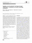 Research paper thumbnail of Impelling research productivity and impact through collaboration: a scientometric case study of knowledge management