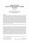 Research paper thumbnail of Sounds of Freedom: Songs in the 1960s Southern Civil Rights Movement