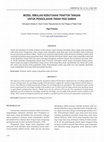 Research paper thumbnail of MODEL SIMULASI KEBUTUHAN TRAKTOR TANGAN UNTUK PENGOLAHAN TANAH PADI SAWAH Simulation Model of Hand Tractor Requirement for Soil Tillage of Paddy Field