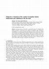 Research paper thumbnail of Subjective evaluation of the comfort of popular denim: elaboration and validation of the the data