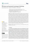 Research paper thumbnail of Elite Sport and Sustainable Psychological Well-Being