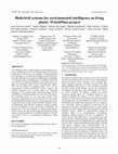 Research paper thumbnail of Biohybrid systems for environmental intelligence on living plants