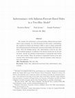 Research paper thumbnail of 2004, Indeterminacy with in‡ation-forecast-based rules in a two-bloc model, ECB Working Paper No