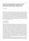 Research paper thumbnail of The Issue of the Historic Centres and the Italian Contribution to the European Architectural Heritage Year 1975: Precedents and Current Perspectives