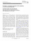 Research paper thumbnail of Developing a circumpolar programme for the monitoring of Arctic terrestrial biodiversity