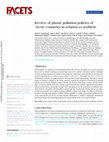 Research paper thumbnail of Review of plastic pollution policies of Arctic countries in relation to seabirds