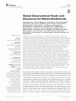 Research paper thumbnail of Global Observational Needs and Resources for Marine Biodiversity