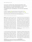 Research paper thumbnail of Ecology, biofacies, biogeography and systematics of micromorphic lingulate brachiopods from the Ordovician (Darriwilian-Sandbian) of south-central China