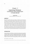 Research paper thumbnail of Learning Chinese: Connections and Comparisons in Study Abroad