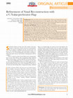 Research paper thumbnail of Refinement of Nasal Reconstruction with a V/Y-alar-perforator Flap