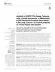 Research paper thumbnail of Afatinib in EGFR TKI-Naïve Patients with Locally Advanced or Metastatic EGFR Mutation-Positive Non-Small Cell Lung Cancer: A Pooled Analysis of Three Phase IIIb Studies