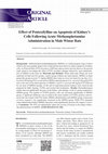 Research paper thumbnail of Effect of Pentoxifylline on Apoptosis of Kidney's Cells Following Acute Methamphetamine Administration in Male Wistar Rats