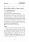 Research paper thumbnail of The Behaviour of Protein Carbonyls in Newborns with Birth Respiratory Distress and Asphyxia