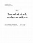 Research paper thumbnail of Termodinámica de celdas electrolíticas