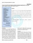 Research paper thumbnail of A Case of Occult Fronto Temporo Parietal Meningoencephalocele in an Infant