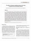 Research paper thumbnail of The effect of disease modifying drugs on the lung in patients with rheumatoid arthritis