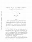 Research paper thumbnail of Evaluating Ex Ante Counterfactual Predictions Using Ex Post Causal Inference