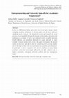 Research paper thumbnail of Entrepreneurship and University Spin-offs for (Academic) Employment?