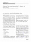 Research paper thumbnail of Exploration behavior and parental effort in wild great tits: partners matter