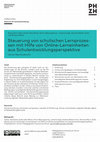 Research paper thumbnail of Steuerung von schulischen Lernprozessen mit Hilfe von Online-Lerneinheiten aus Schulentwicklungsperspektive