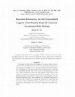 Research paper thumbnail of Bayesian estimation for the generalized logistic distribution type-II censored accelerated life testing