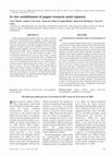 Research paper thumbnail of In vitro establishment of pepper-rosmarin nodal segments