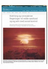 Research paper thumbnail of Kold krig og coronakrise: Regeringer vil redde samfund og sig selv med social kontrol